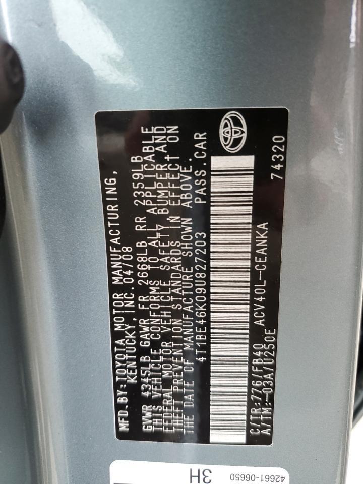 2009 TOYOTA CAMRY