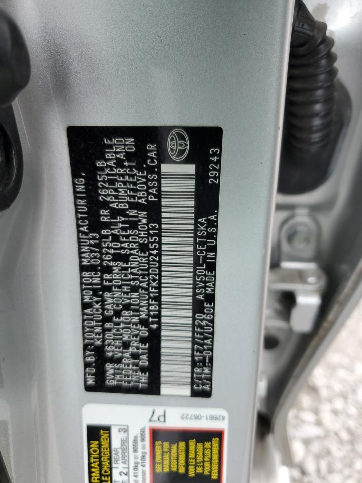 2013 TOYOTA CAMRY
