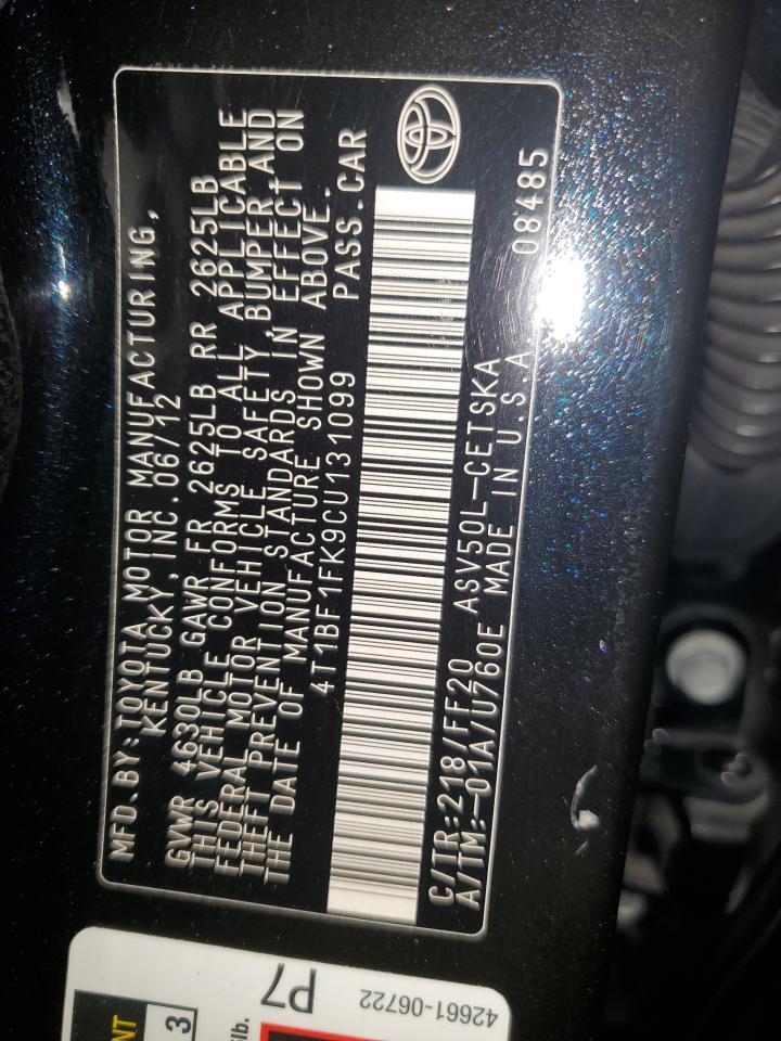 2012 TOYOTA CAMRY