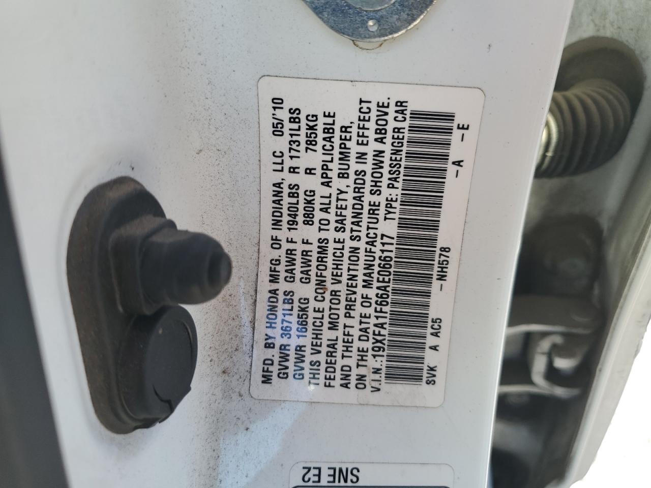 2010 HONDA CIVIC