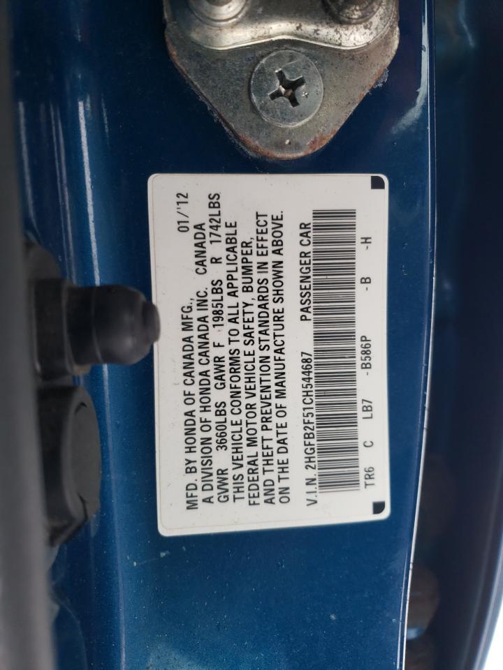 2012 HONDA CIVIC