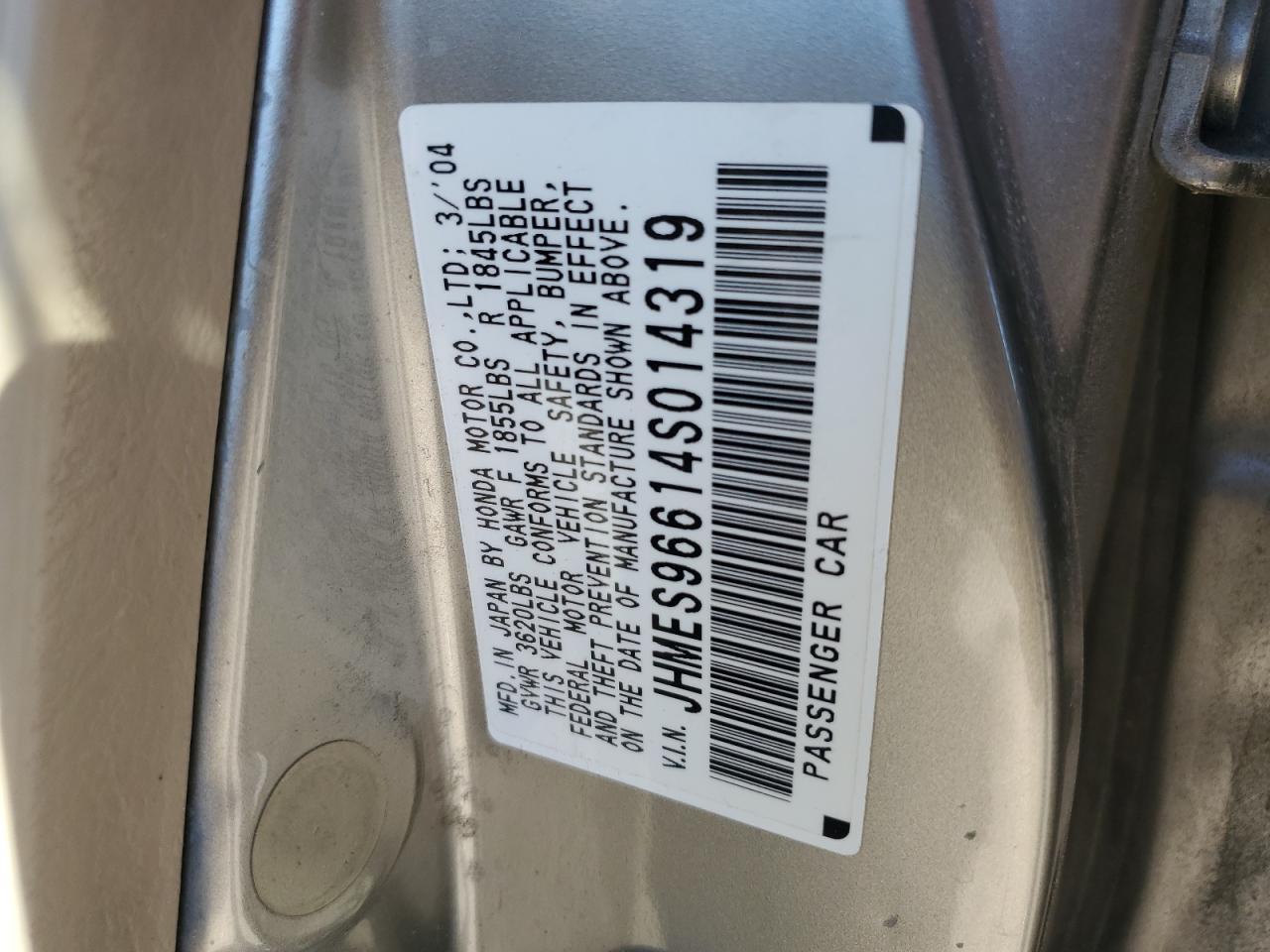 2004 HONDA CIVIC