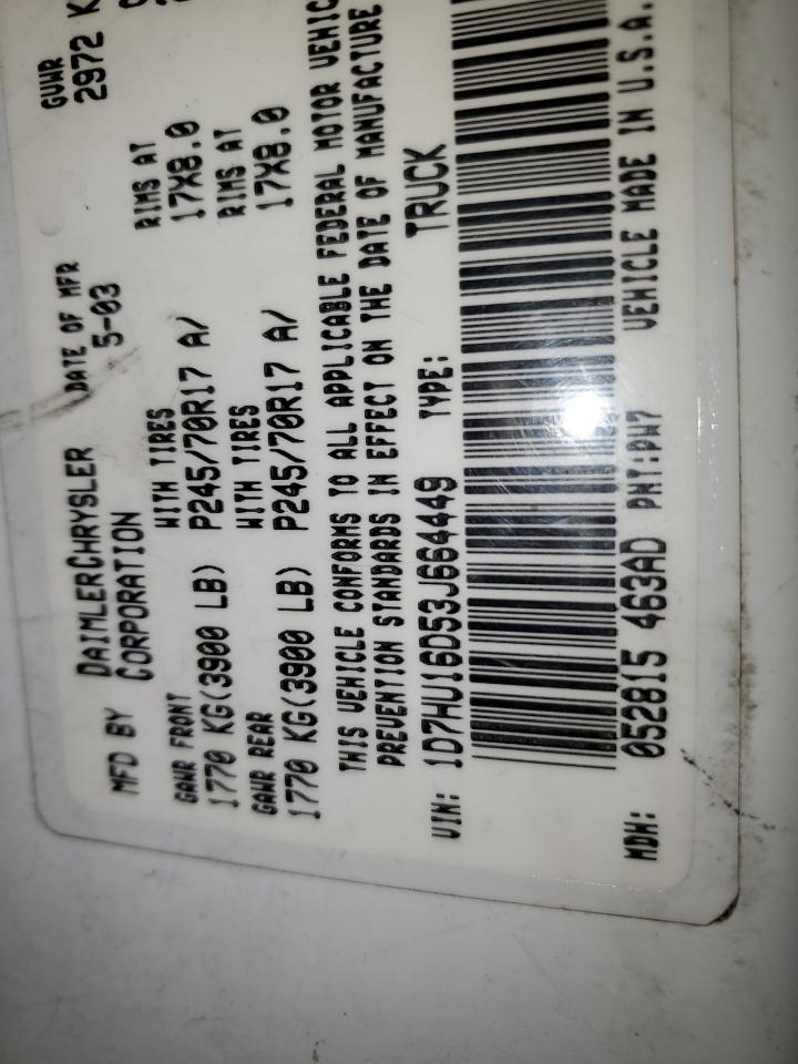 2003 DODGE RAM 1500