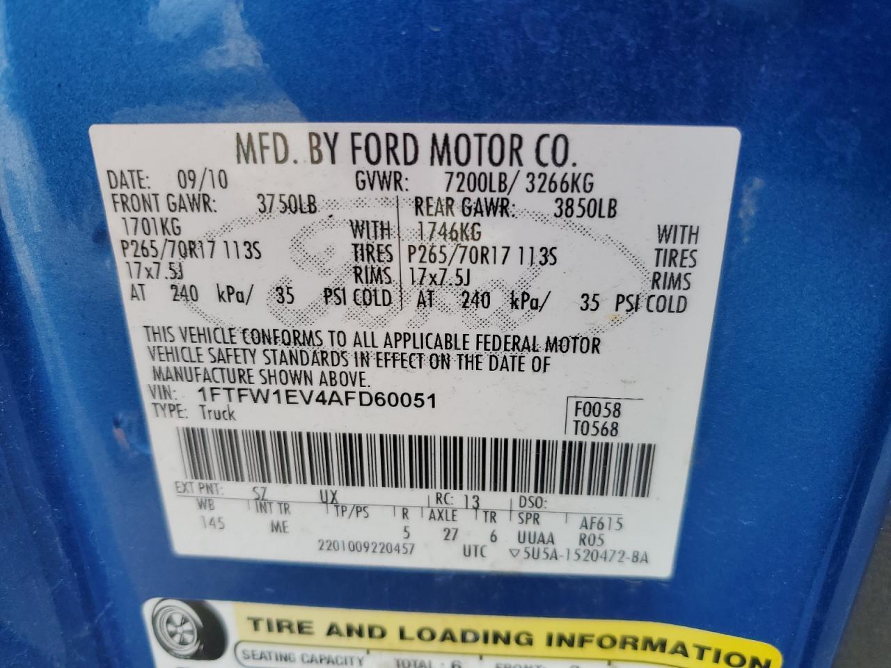 2010 FORD F-150