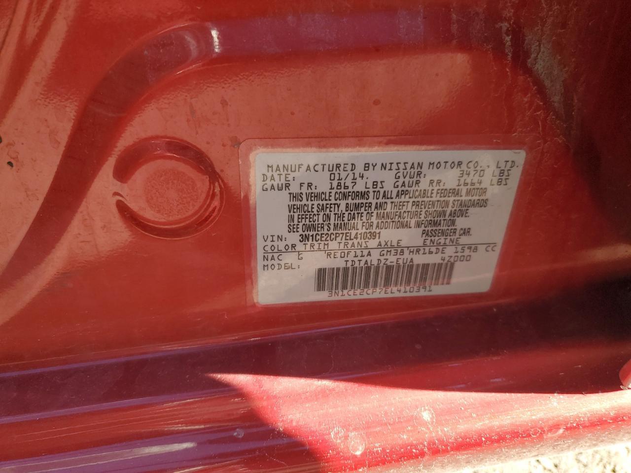 2014 NISSAN Versa Note