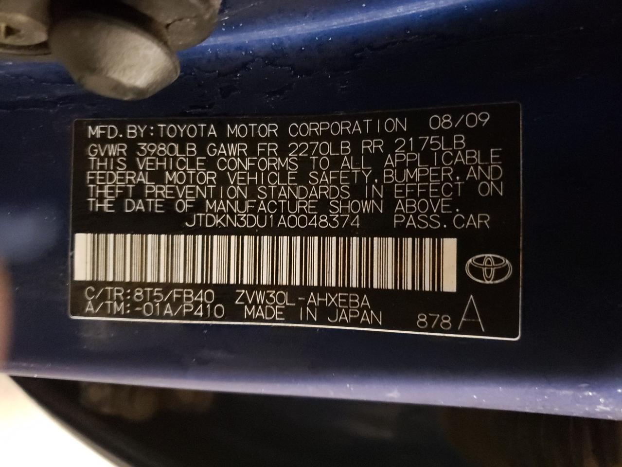 2010 TOYOTA PRIUS