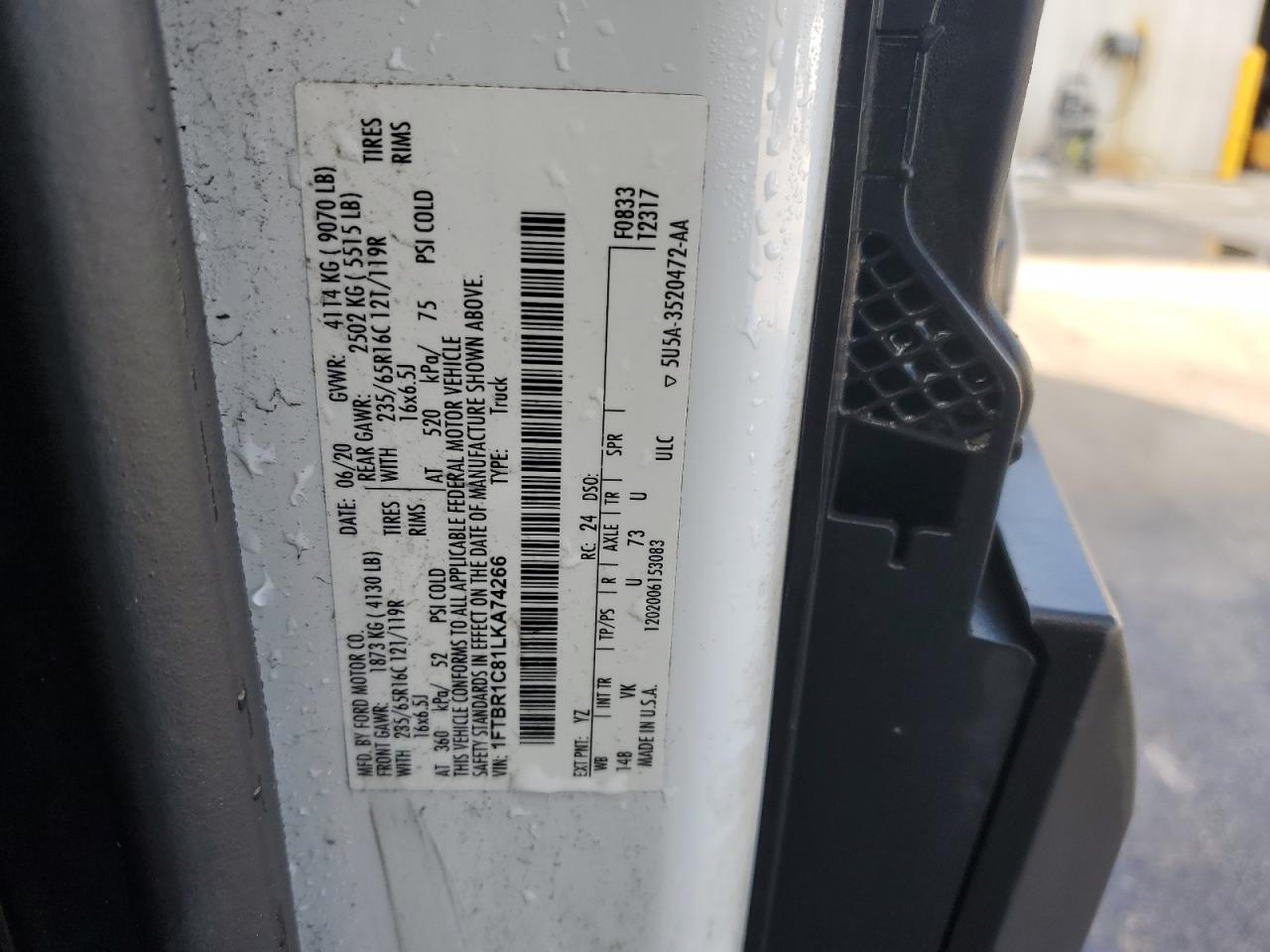 2020 FORD Transit