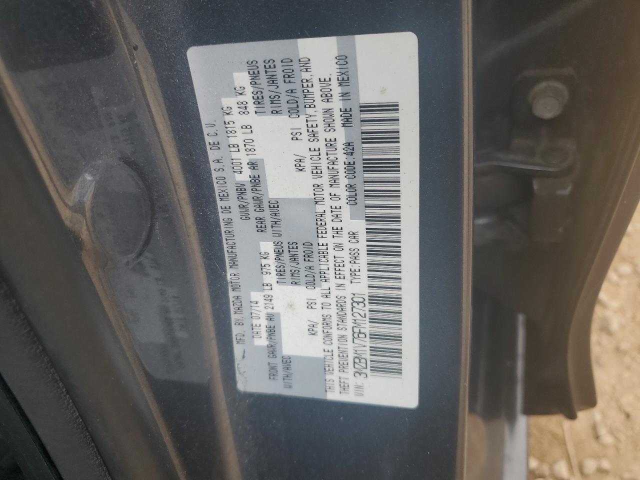 2015 MAZDA 3