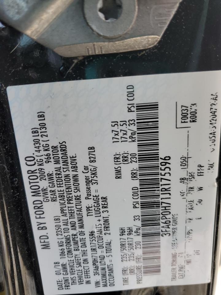 2018 FORD FUSION