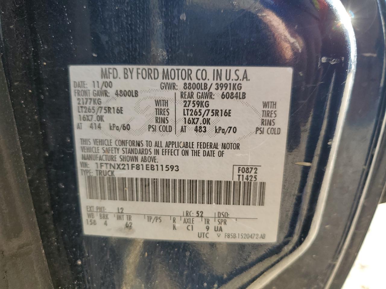2001 FORD F-250