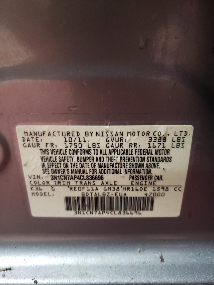 2012 NISSAN VERSA
