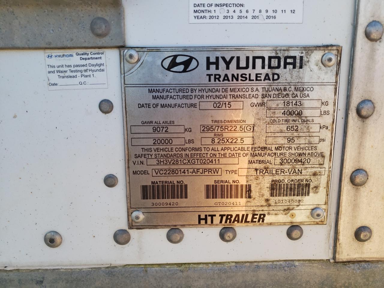 2016 HYUNDAI Unknown