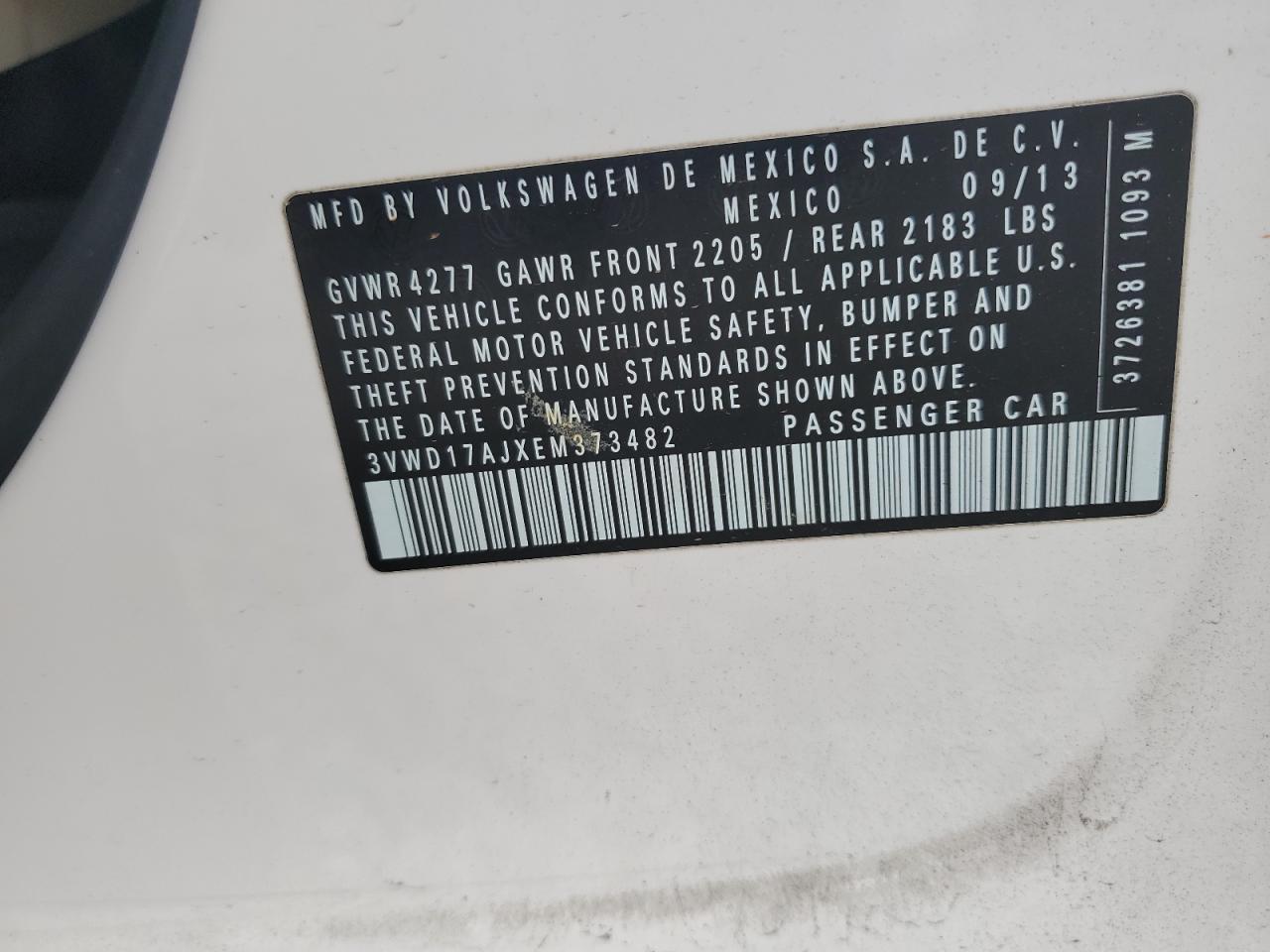 2014 VOLKSWAGEN JETTA