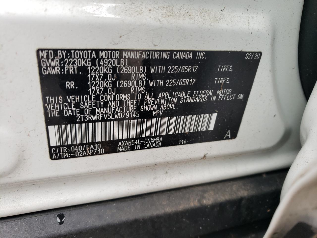 2020 TOYOTA RAV4