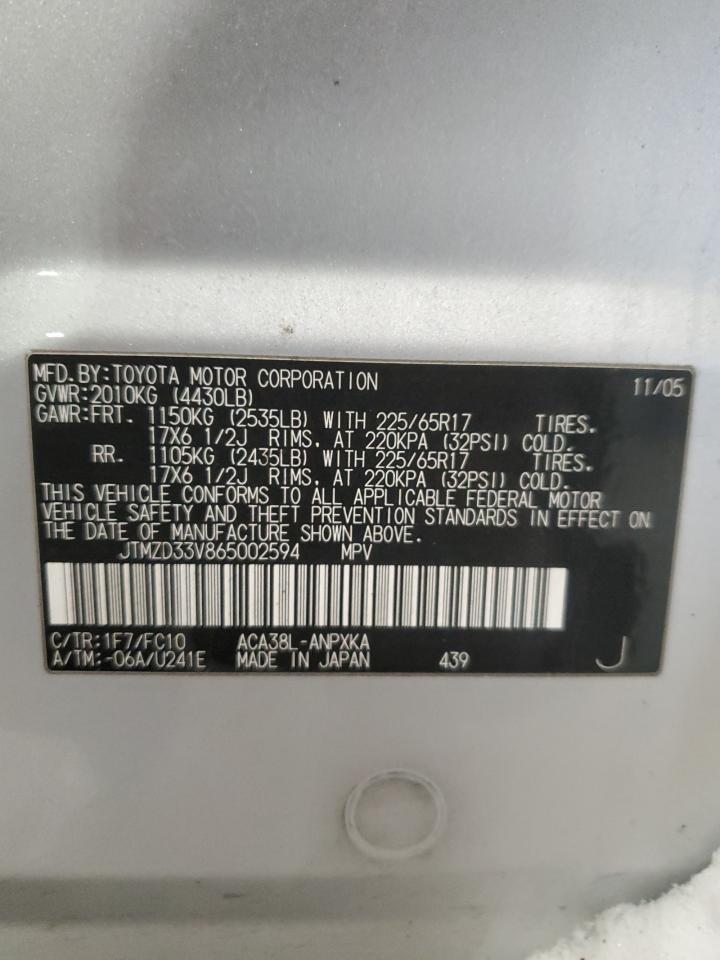 2006 TOYOTA RAV4