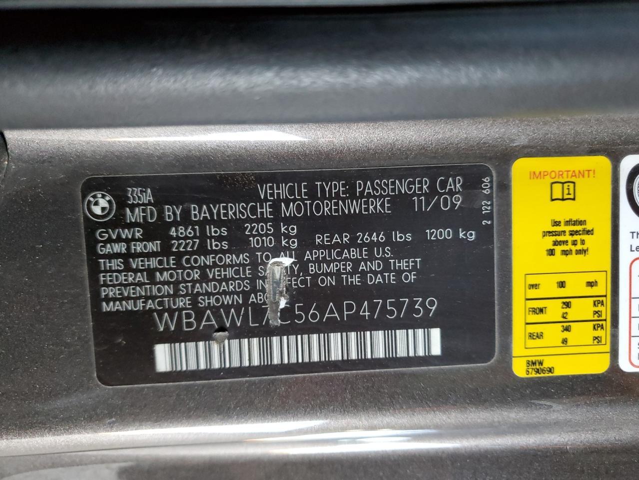 2010 BMW 3 SERIES