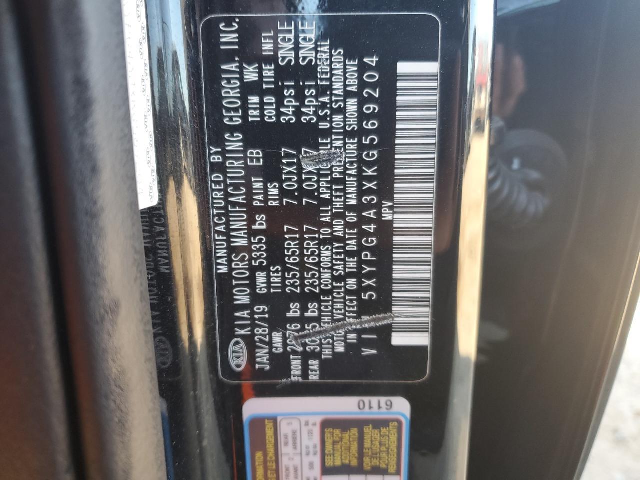 2019 KIA SORENTO