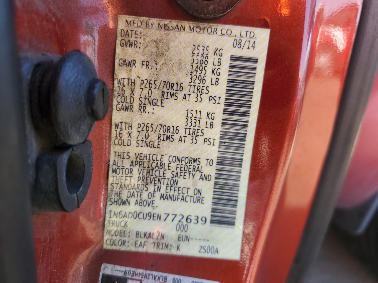 2014 NISSAN Frontier