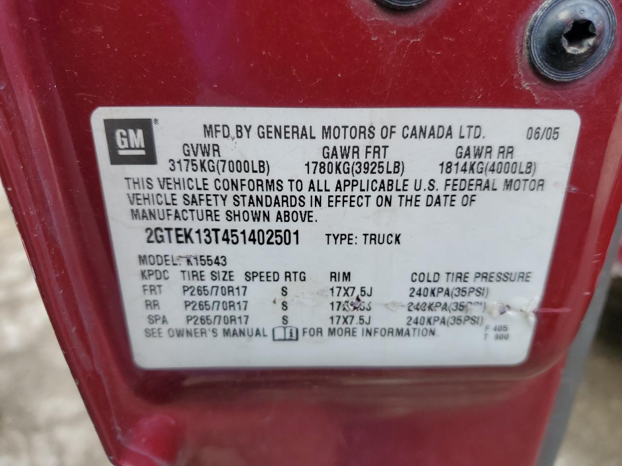 2005 GMC Sierra