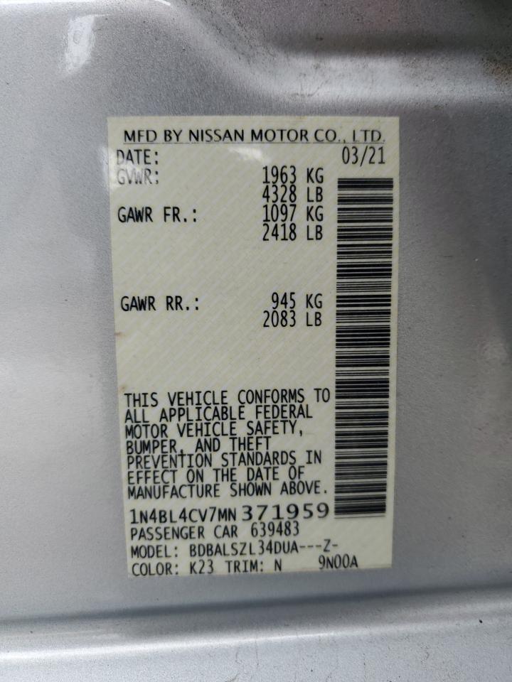 2021 NISSAN ALTIMA