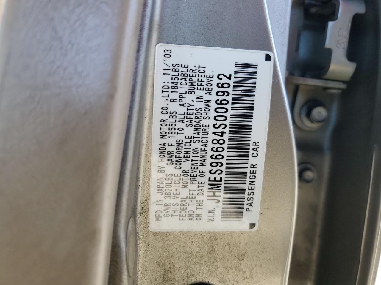 2004 HONDA CIVIC
