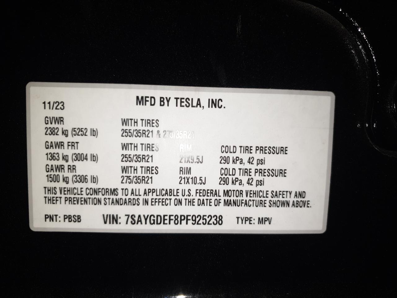 2023 TESLA MODEL Y