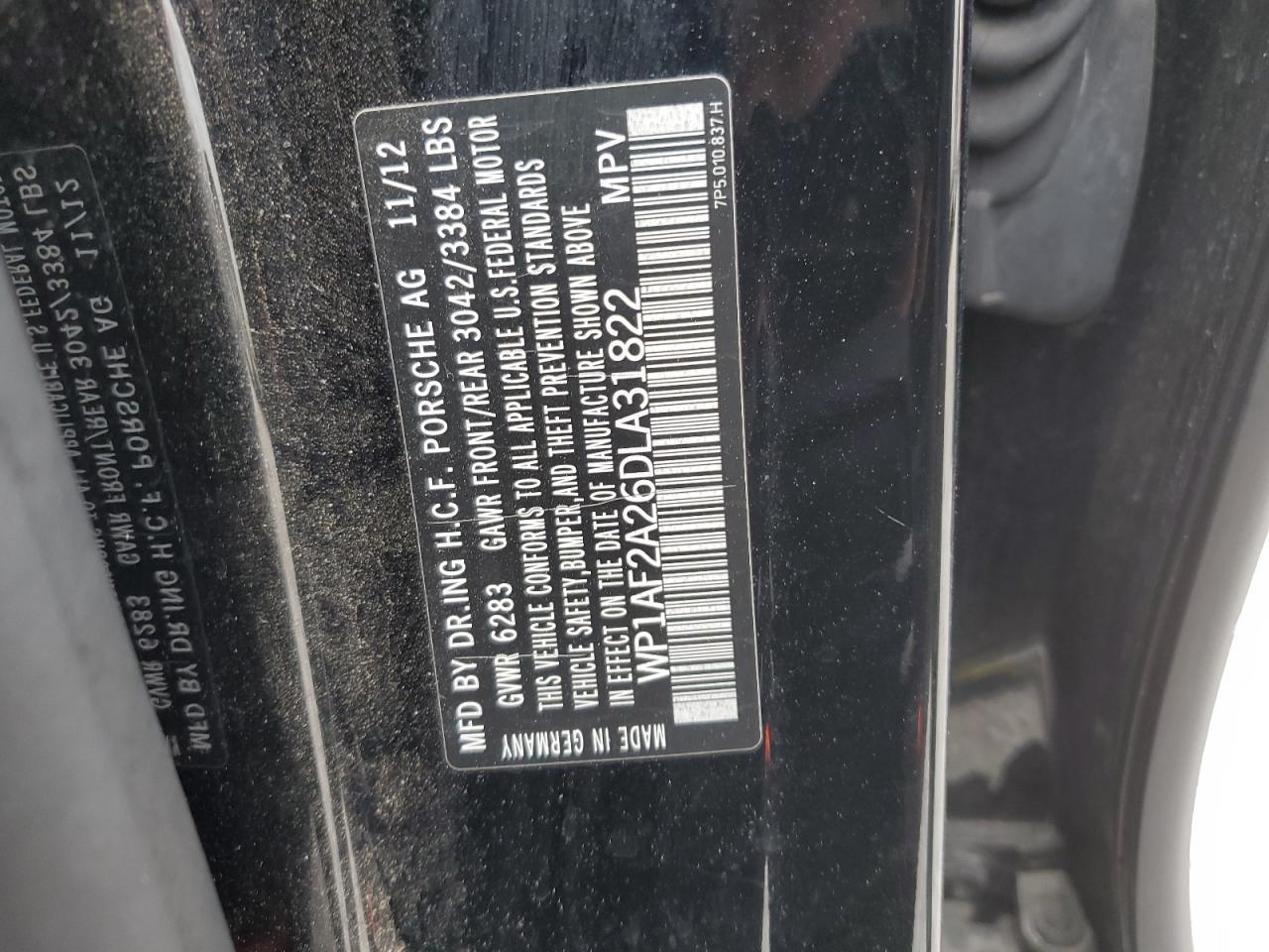 2013 PORSCHE CAYENNE