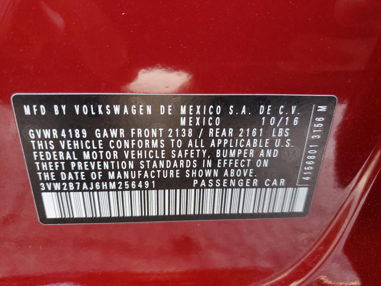 2017 VOLKSWAGEN JETTA