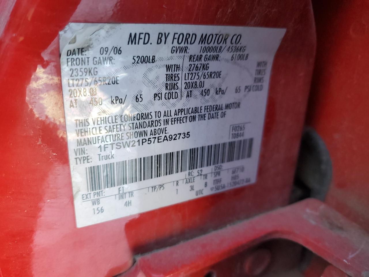 2007 FORD F-250