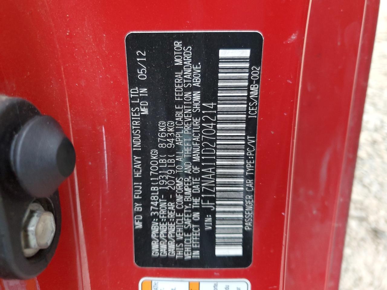 2013 TOYOTA SCION