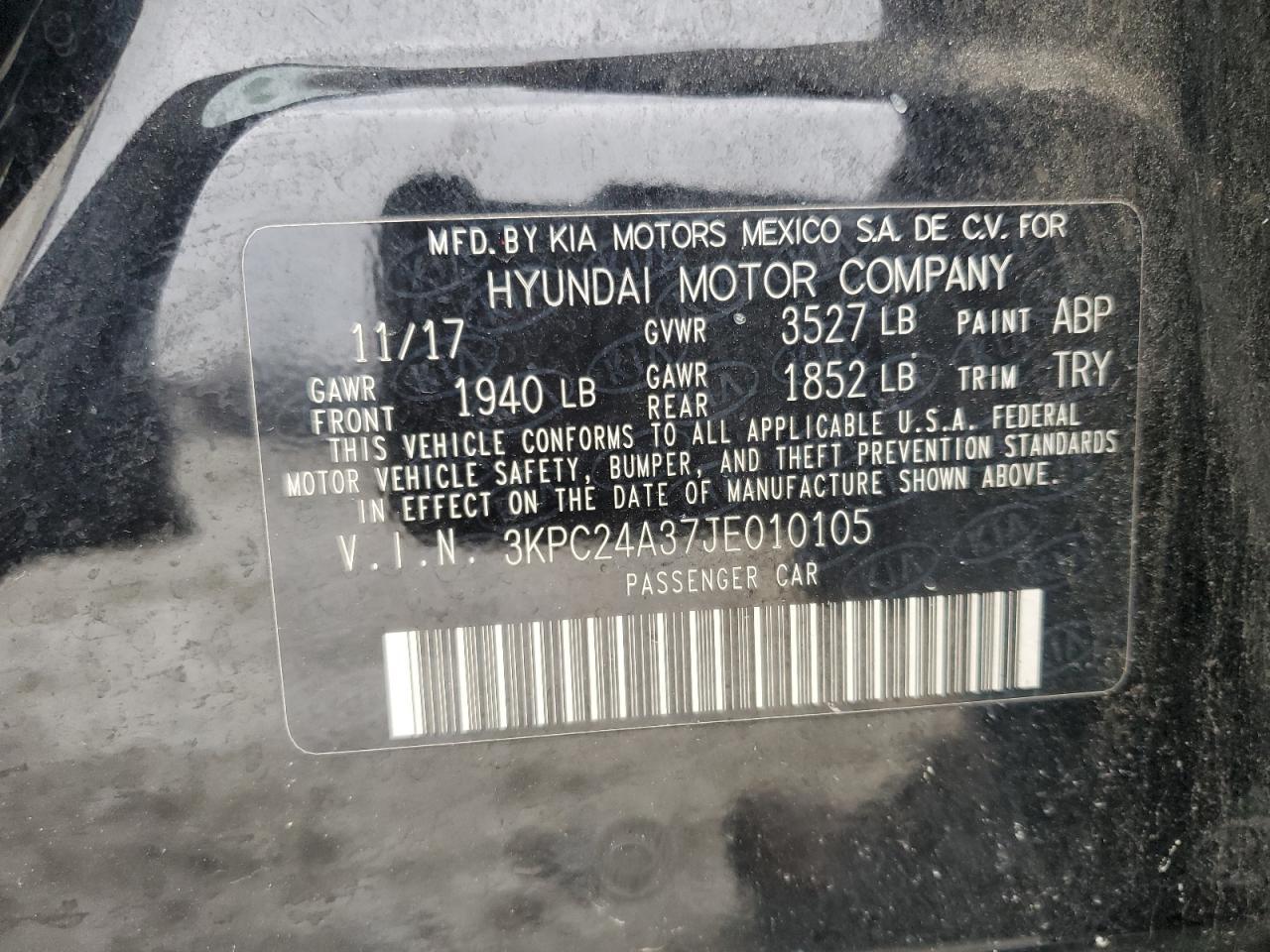2018 HYUNDAI ACCENT