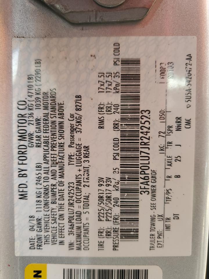 2018 FORD FUSION