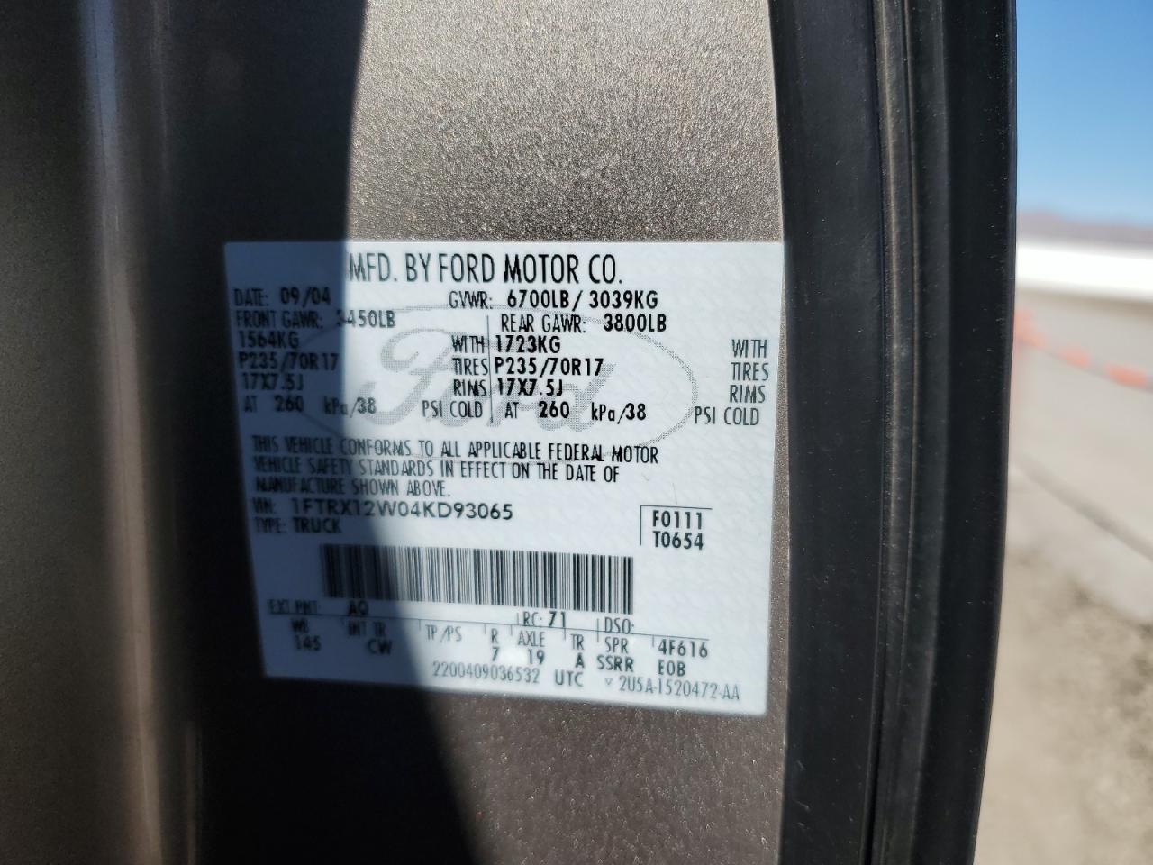 2004 FORD F-150
