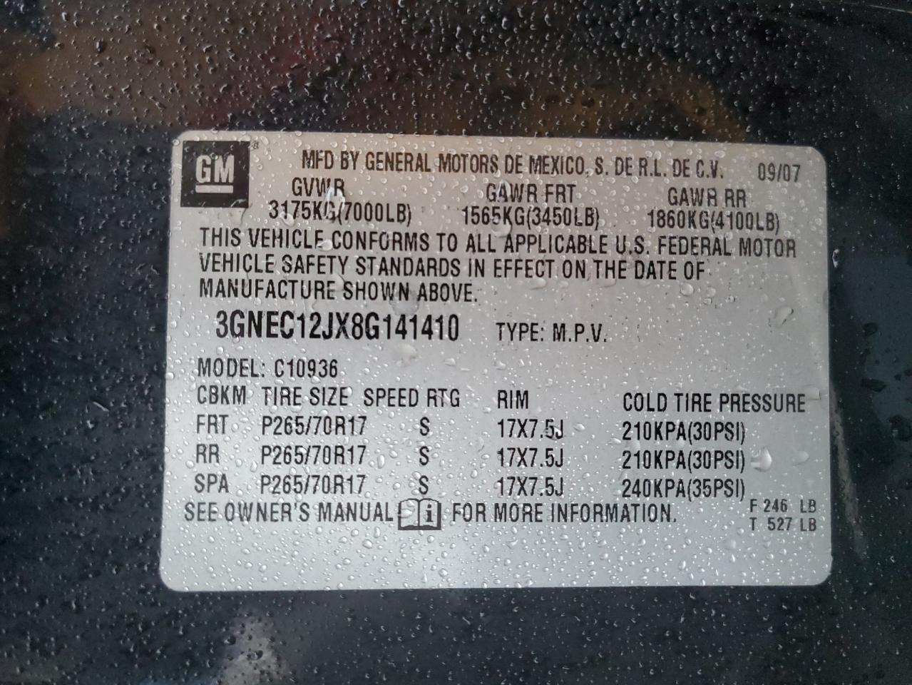 2008 CHEVROLET Avalanche