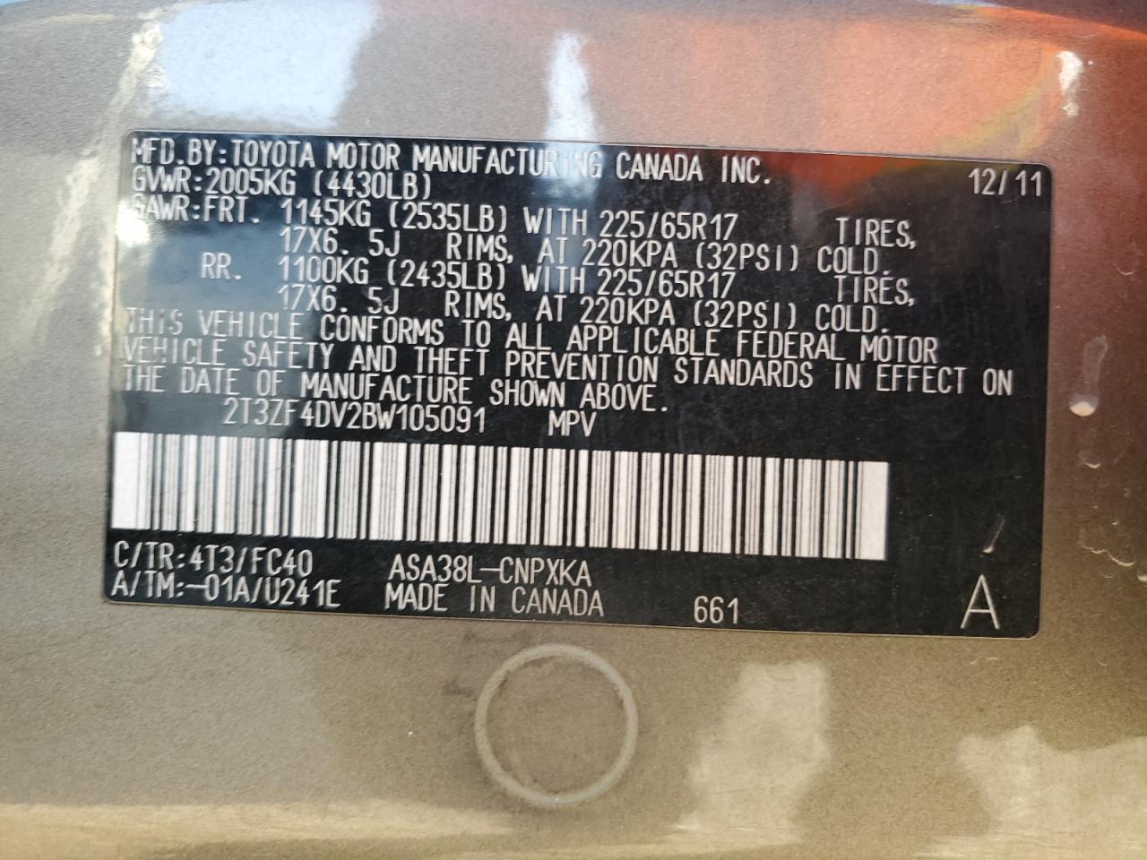 2011 TOYOTA RAV4