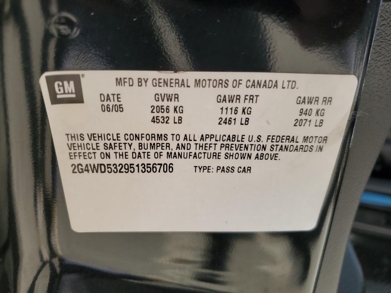2005 BUICK LACROSSE