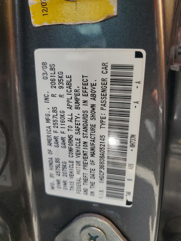 2008 HONDA ACCORD