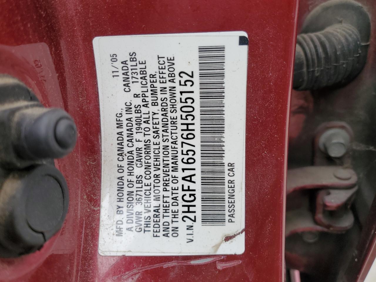 2006 HONDA CIVIC