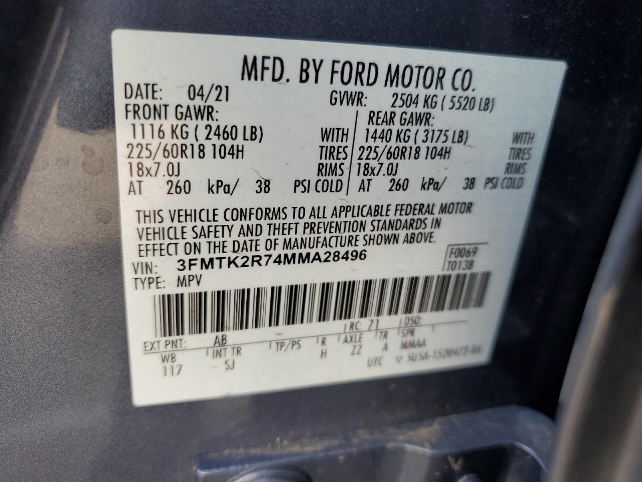 2021 FORD MUSTANG