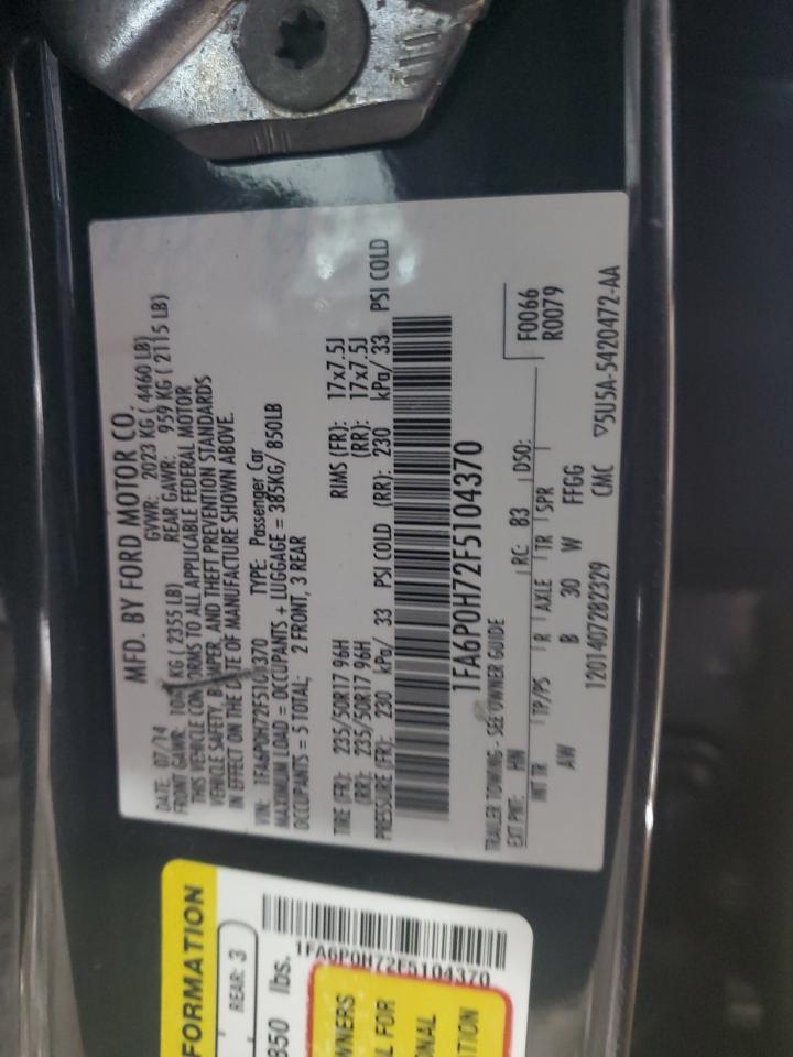 2015 FORD FUSION