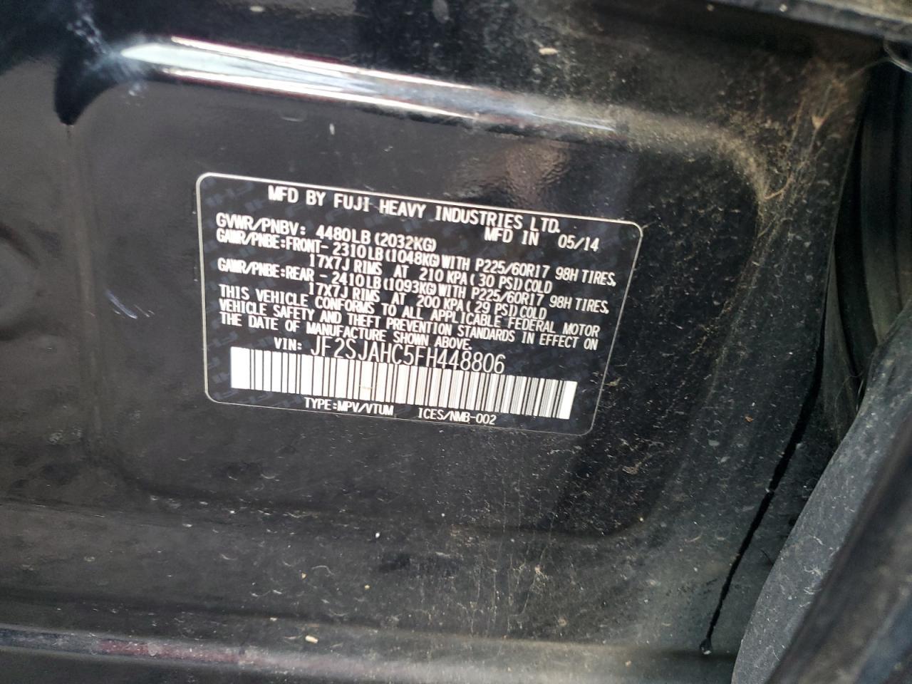 2015 SUBARU FORESTER