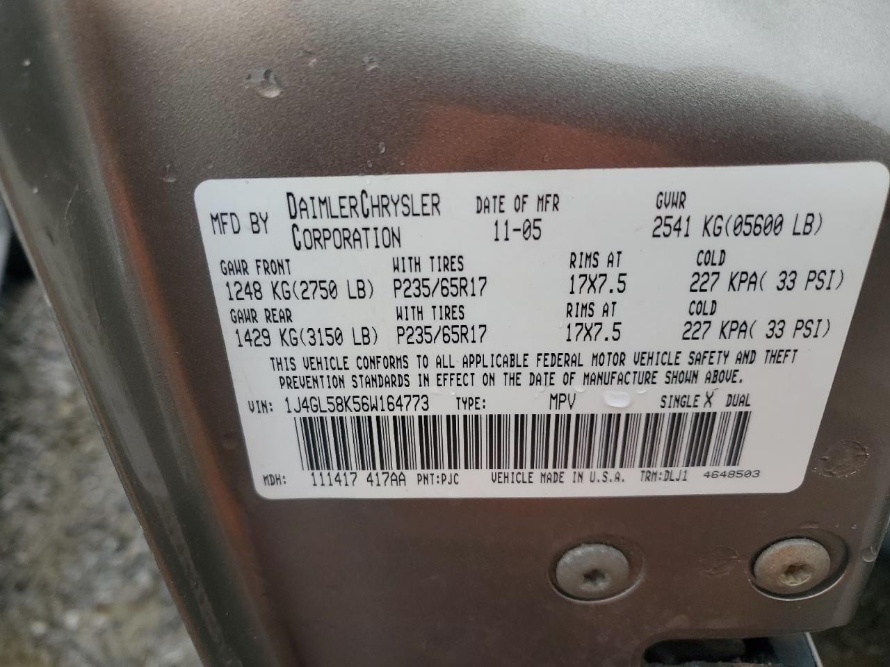 2006 JEEP Liberty