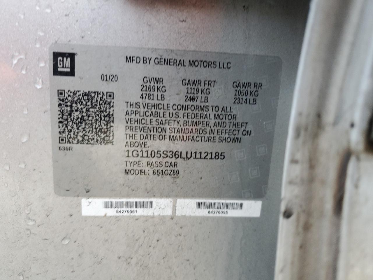 2020 CHEVROLET IMPALA