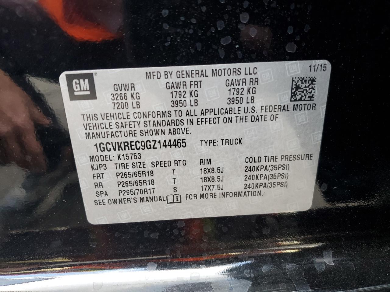 2016 CHEVROLET Silverado