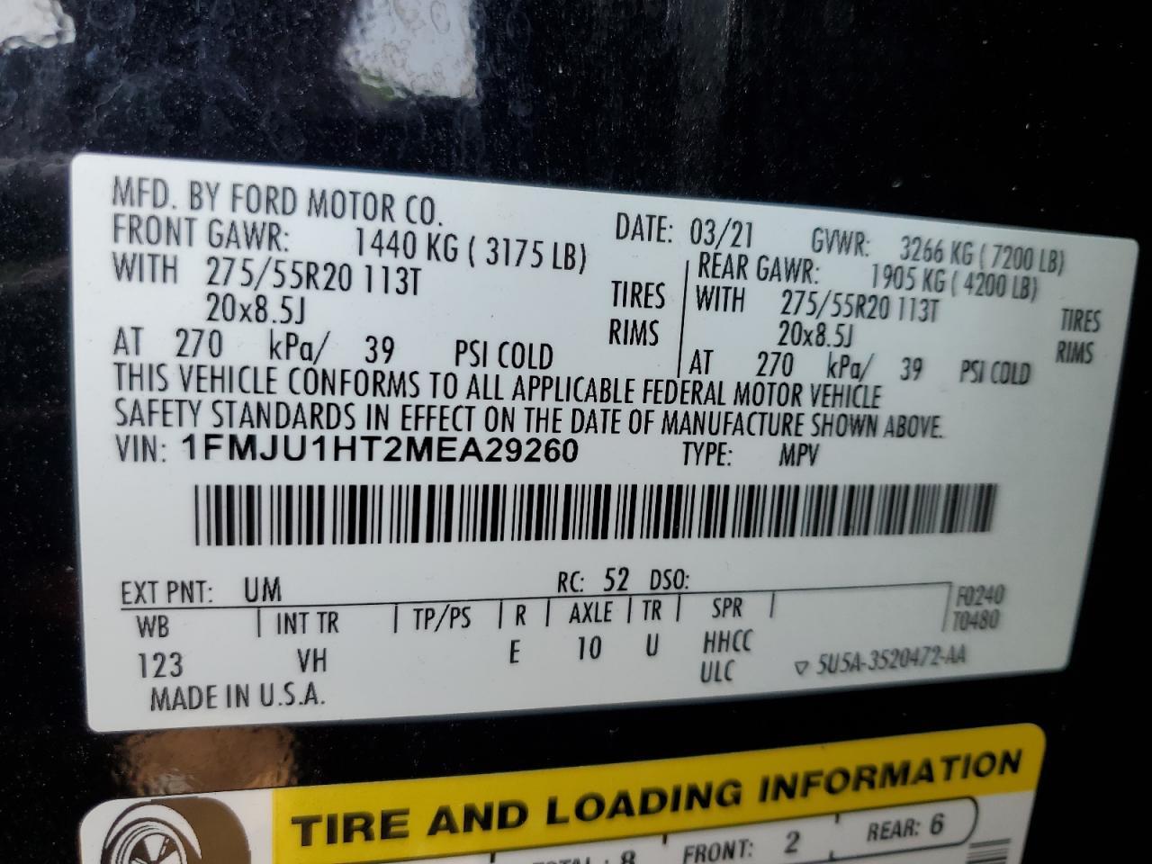 2021 FORD Expedition