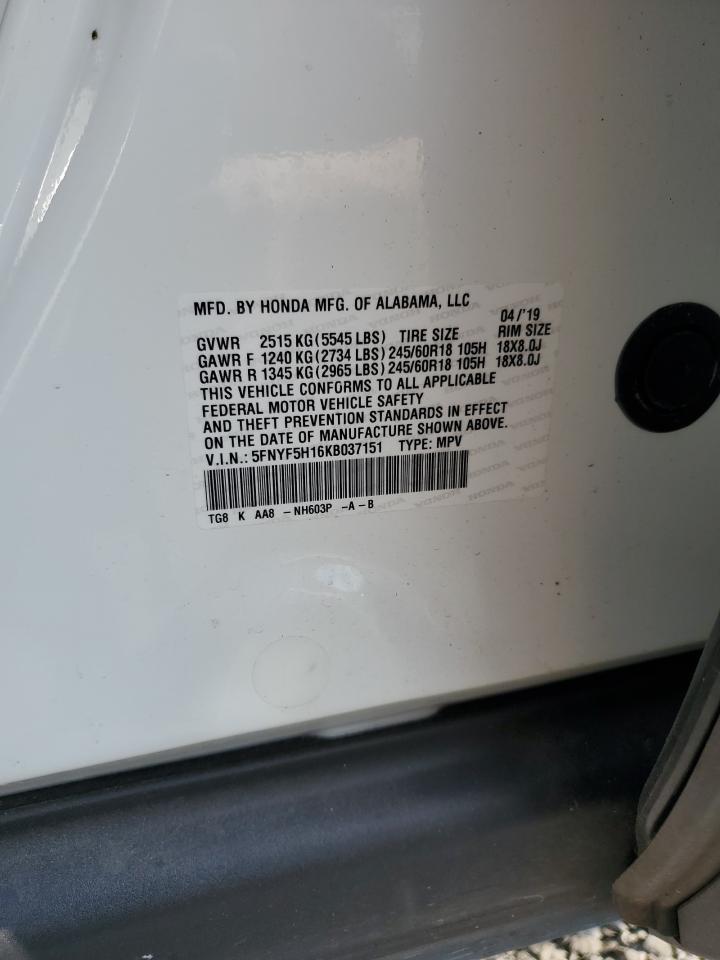 2019 HONDA PILOT