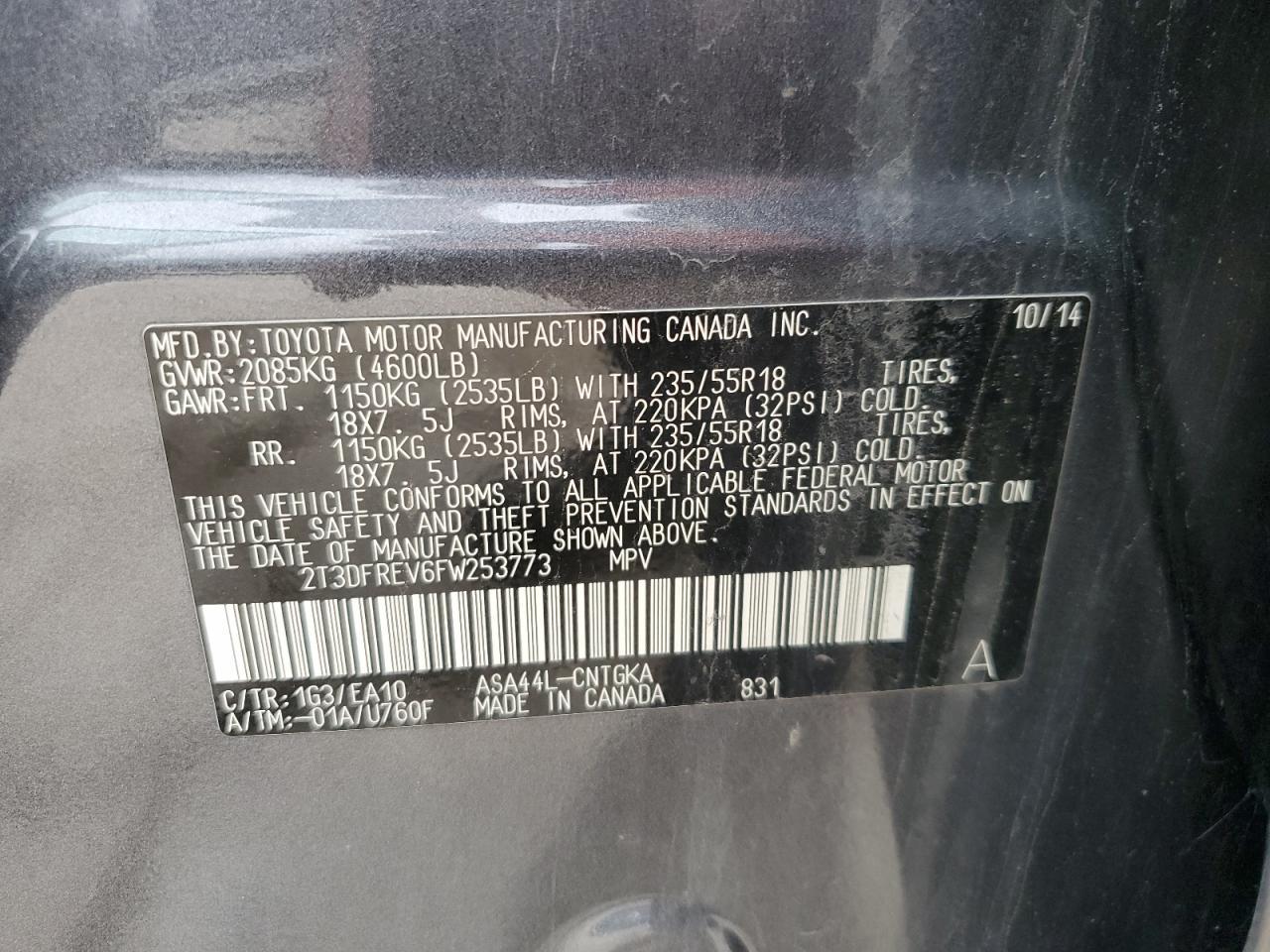 2015 TOYOTA RAV4