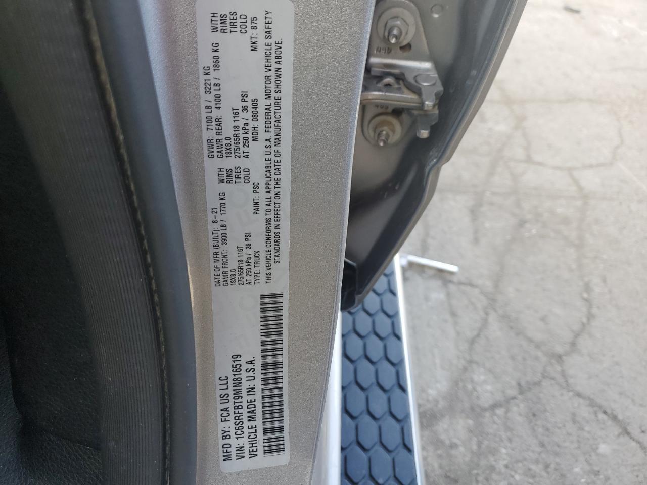 2021 RAM 1500