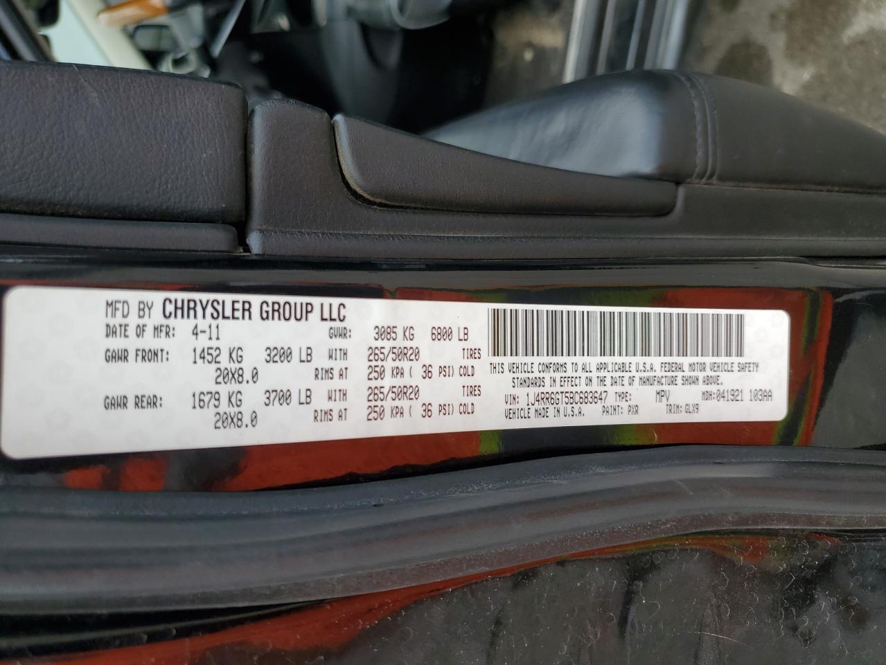 2011 JEEP Grand Cherokee