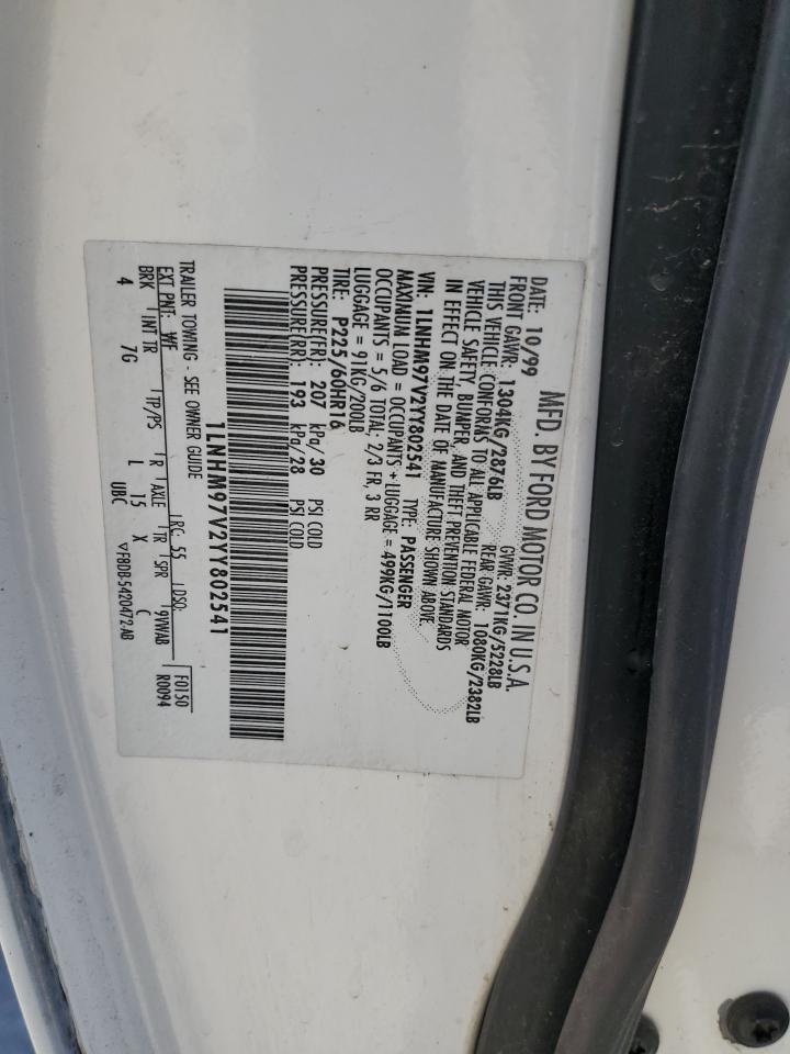 2000 LINCOLN Continental